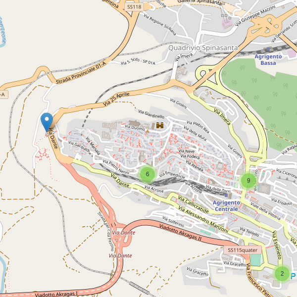 Thumbnail mappa parcheggi Agrigento