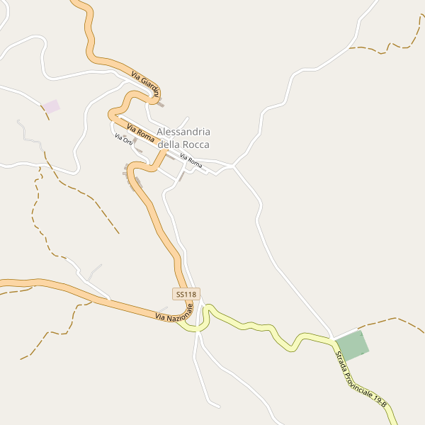 Thumbnail mappa parcheggi di Alessandria della Rocca