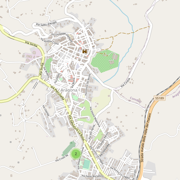 Thumbnail mappa parcheggi di Aragona