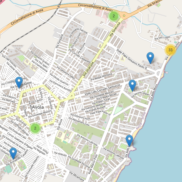 Thumbnail mappa parcheggi di Avola