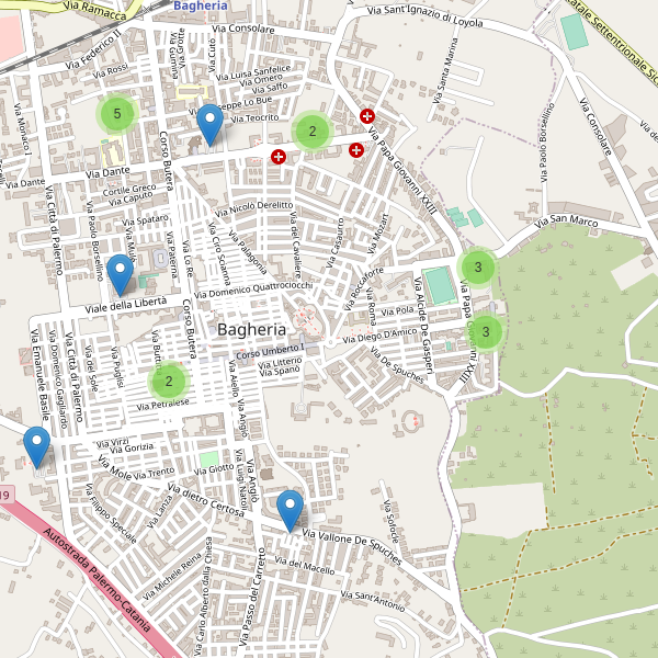 Thumbnail mappa parcheggi di Bagheria