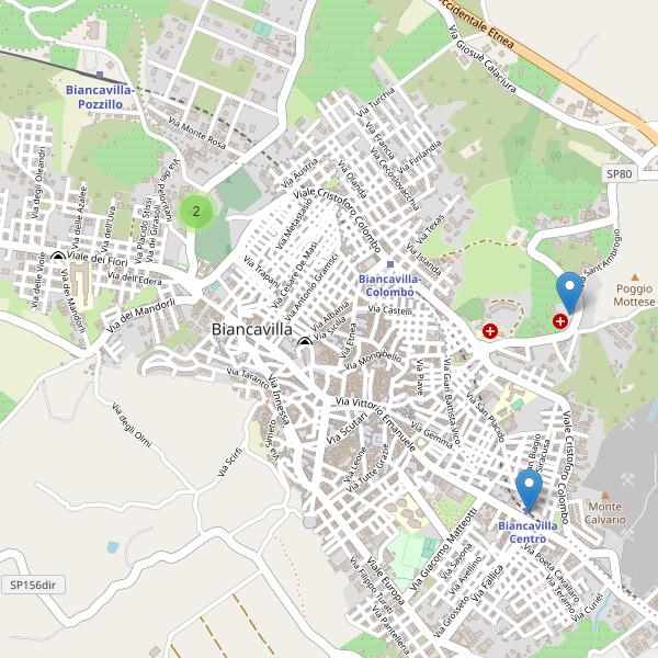 Thumbnail mappa parcheggi di Biancavilla