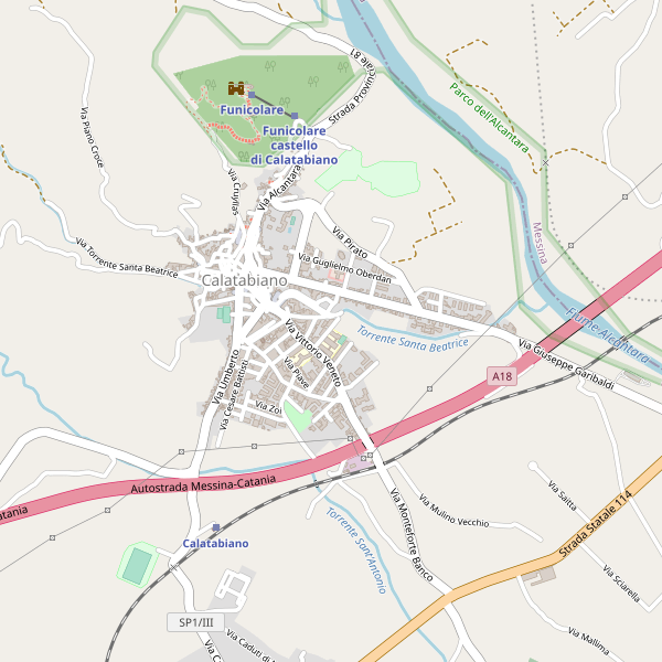 Thumbnail mappa parcheggi di Calatabiano