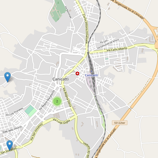 Thumbnail mappa parcheggi di Canicattì