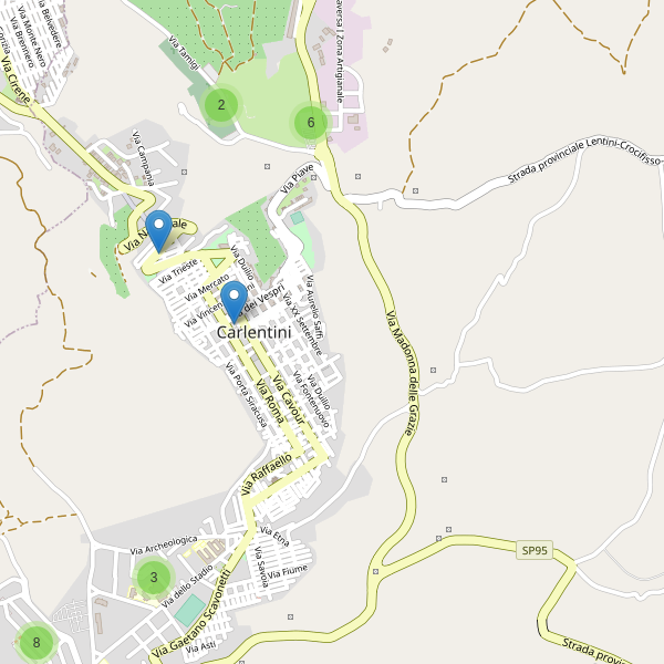 Thumbnail mappa parcheggi di Carlentini