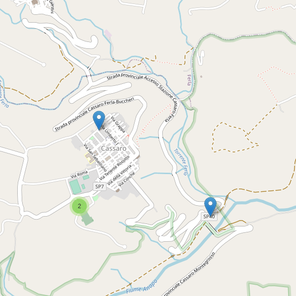 Thumbnail mappa parcheggi di Cassaro