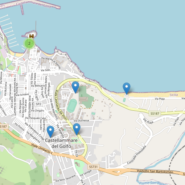 Thumbnail mappa parcheggi di Castellammare del Golfo