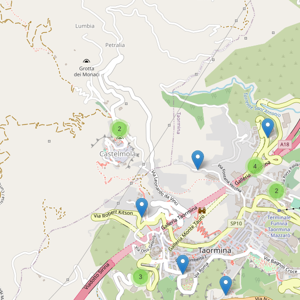 Thumbnail mappa parcheggi di Castelmola