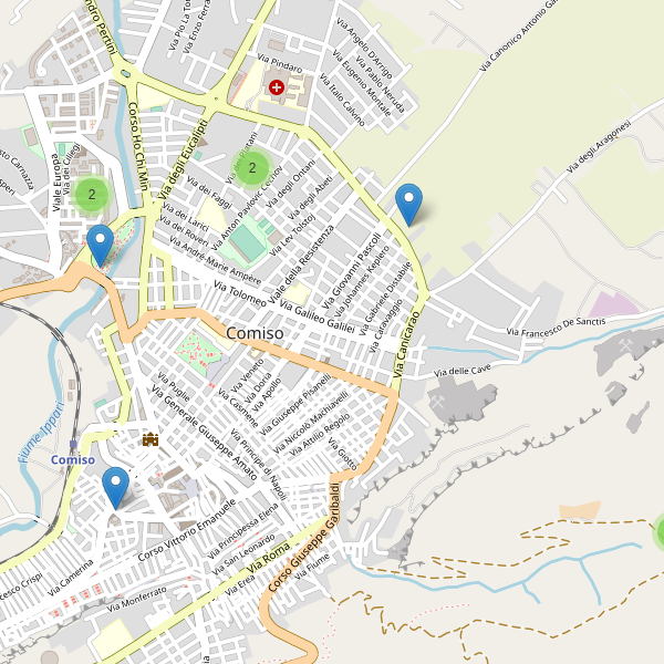 Thumbnail mappa parcheggi di Comiso