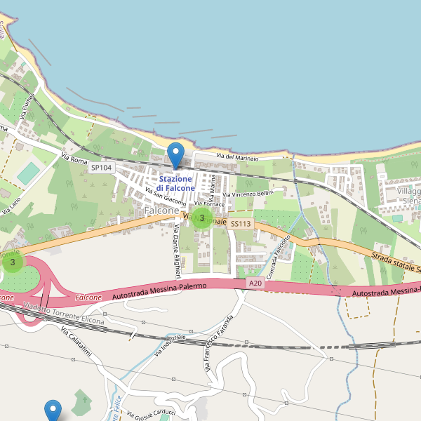 Thumbnail mappa parcheggi di Falcone