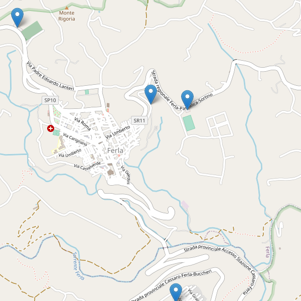 Thumbnail mappa parcheggi di Ferla