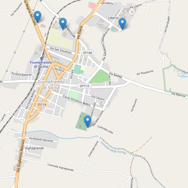 Thumbnail mappa parcheggi di Fiumefreddo di Sicilia
