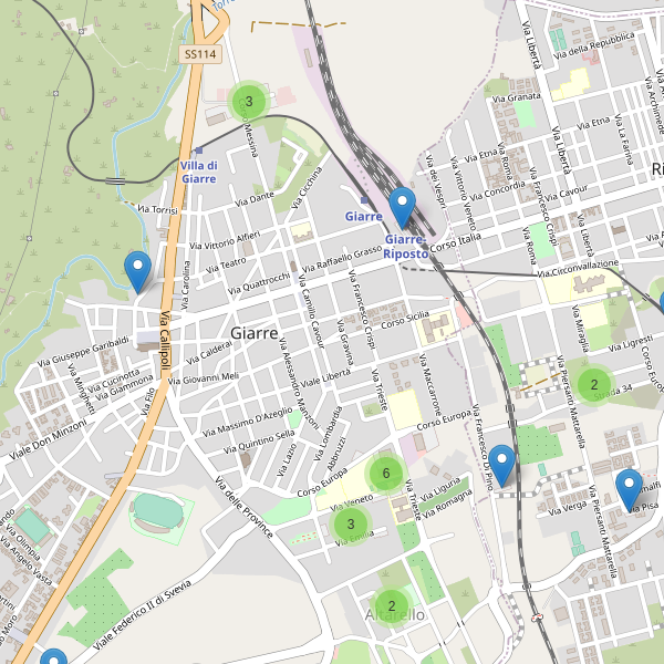 Thumbnail mappa parcheggi di Giarre