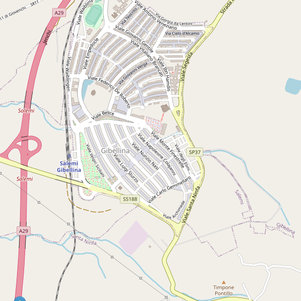 Thumbnail mappa parcheggi di Gibellina