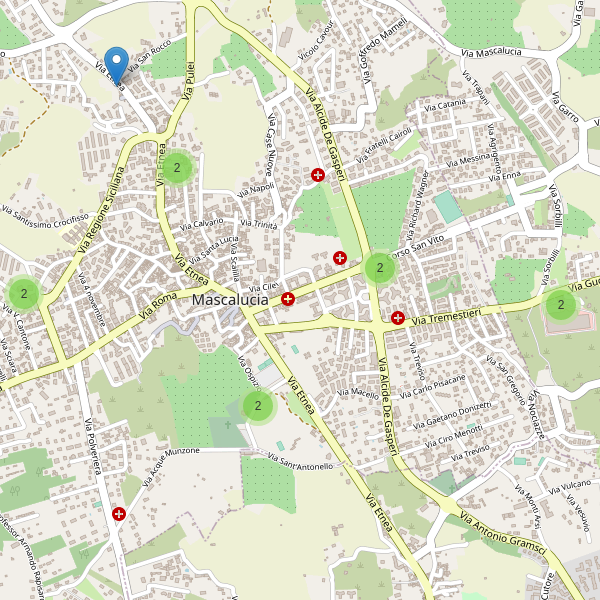Thumbnail mappa parcheggi di Mascalucia