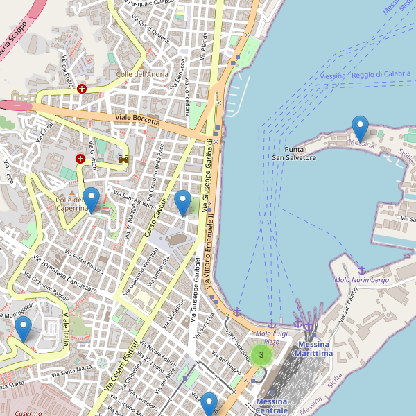 Thumbnail mappa parcheggi di Messina