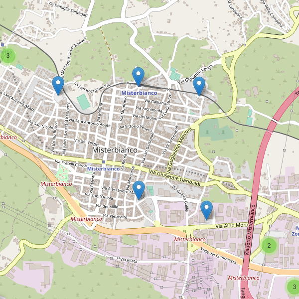 Thumbnail mappa parcheggi di Misterbianco