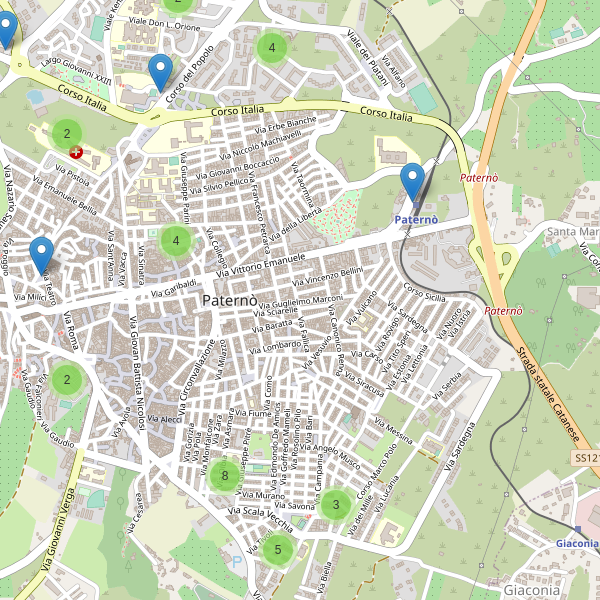 Thumbnail mappa parcheggi di Paternò