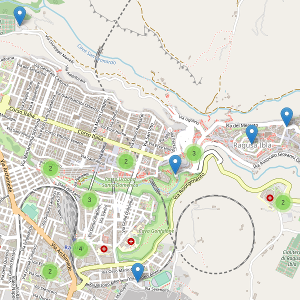 Thumbnail mappa parcheggi di Ragusa