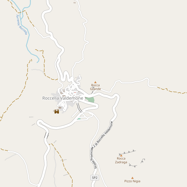 Thumbnail mappa parcheggi di Roccella Valdemone