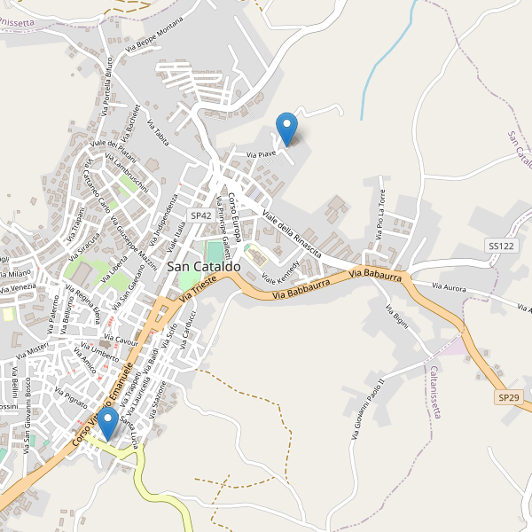 Thumbnail mappa parcheggi di San Cataldo