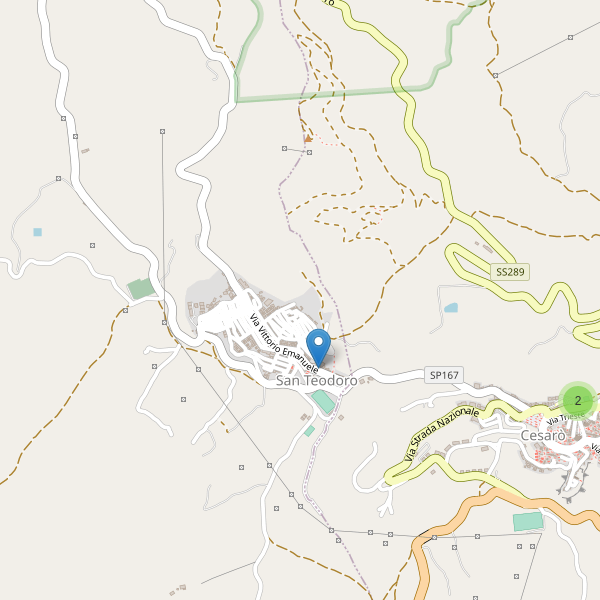 Thumbnail mappa parcheggi di San Teodoro (ME)