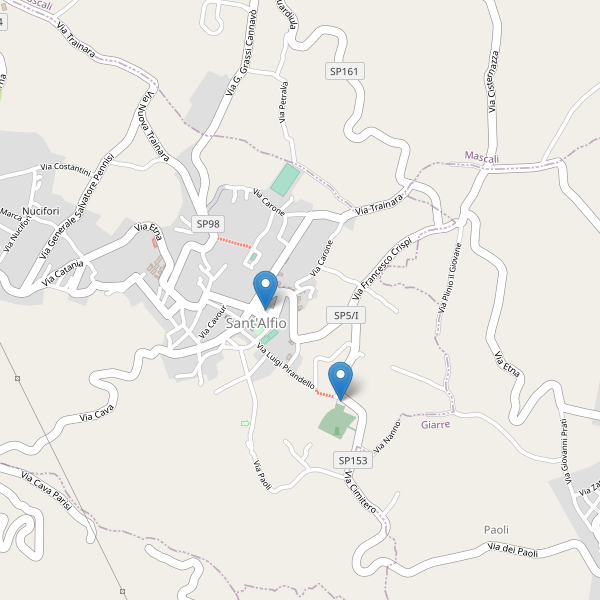 Thumbnail mappa parcheggi di Sant'Alfio