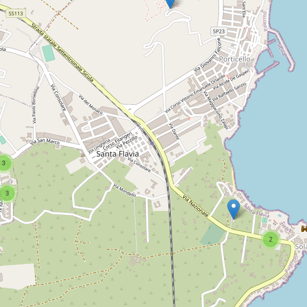 Thumbnail mappa parcheggi di Santa Flavia