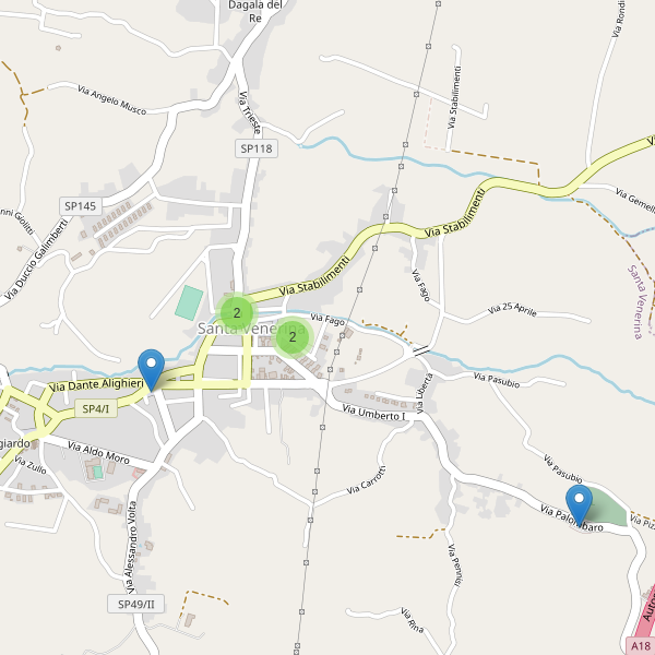 Thumbnail mappa parcheggi di Santa Venerina