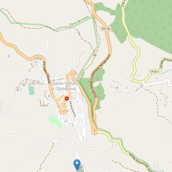 Thumbnail mappa parcheggi di Santo Stefano Quisquina
