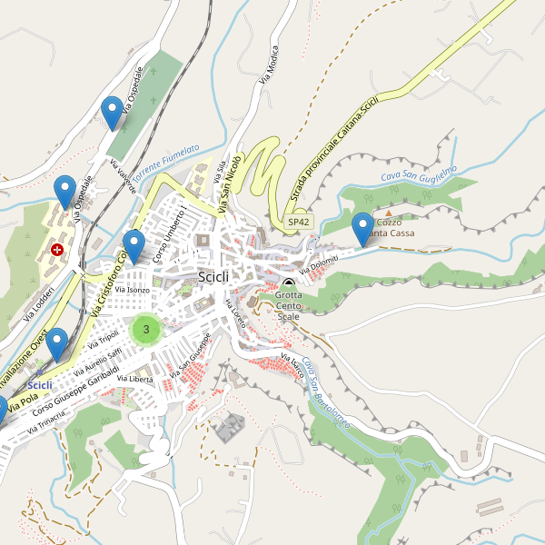 Thumbnail mappa parcheggi di Scicli