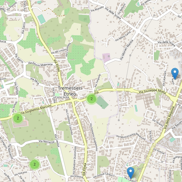 Thumbnail mappa parcheggi di Tremestieri Etneo