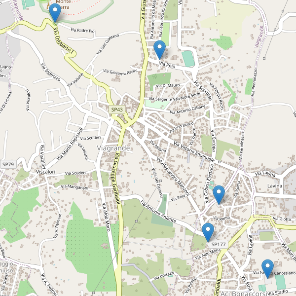 Thumbnail mappa parcheggi di Viagrande
