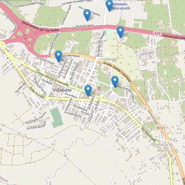 Thumbnail mappa parcheggi di Villabate