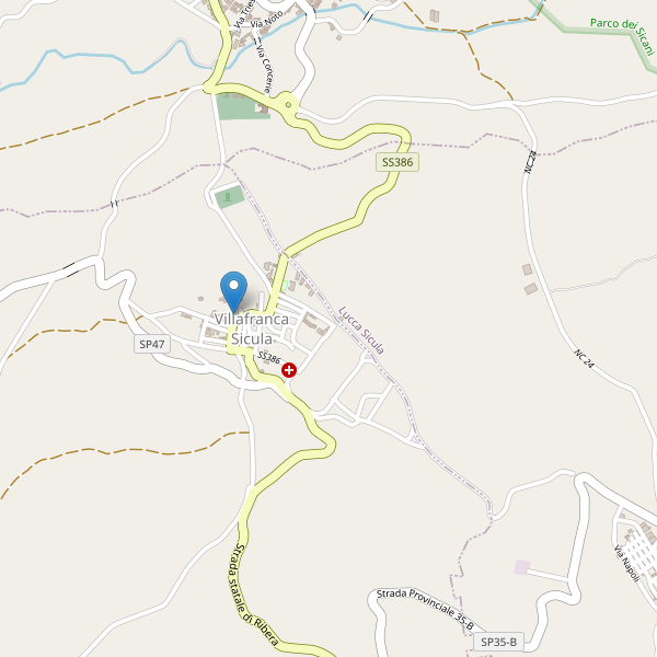 Thumbnail mappa parcheggi di Villafranca Sicula
