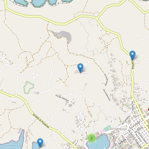 Thumbnail mappa ristoranti di Lampedusa e Linosa