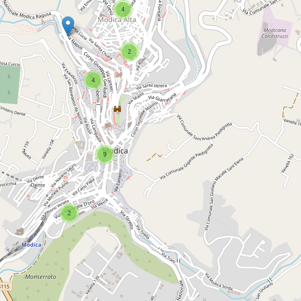 Thumbnail mappa ristoranti di Modica