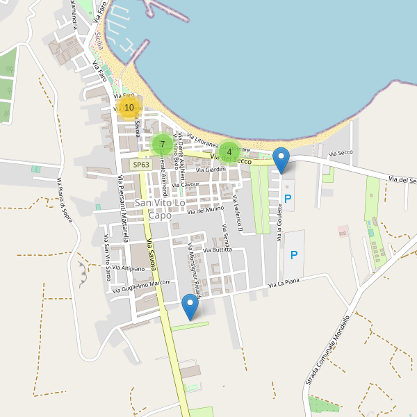 Thumbnail mappa ristoranti di San Vito Lo Capo