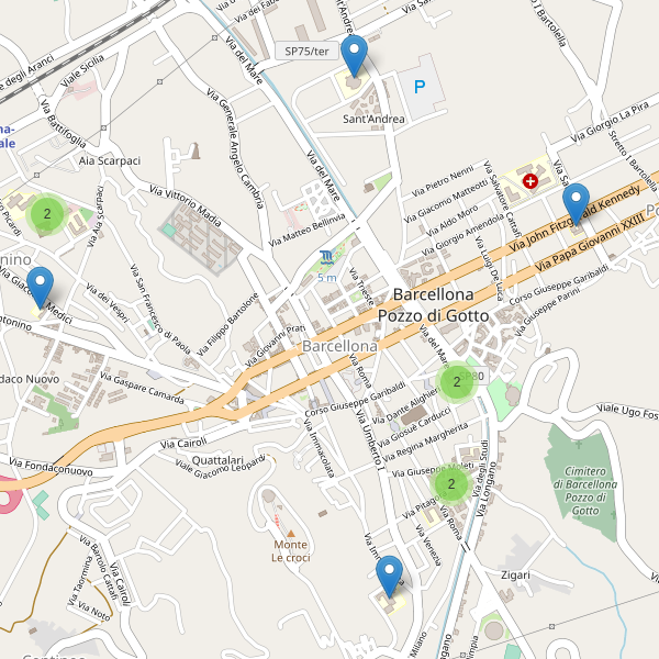 Thumbnail mappa scuole di Barcellona Pozzo di Gotto