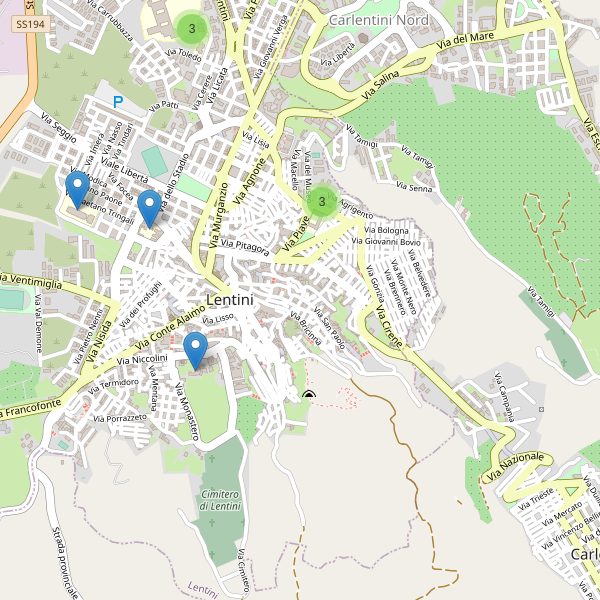 Thumbnail mappa scuole di Lentini