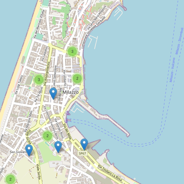 Thumbnail mappa scuole di Milazzo