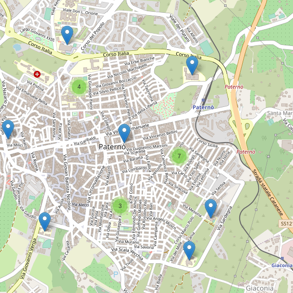 Thumbnail mappa scuole di Paternò
