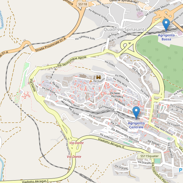 Thumbnail mappa stazioni di Agrigento