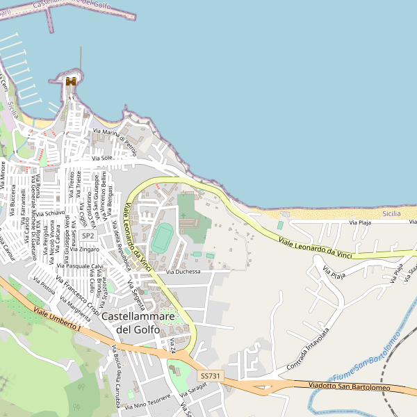 Thumbnail mappa stazioni di Castellammare del Golfo