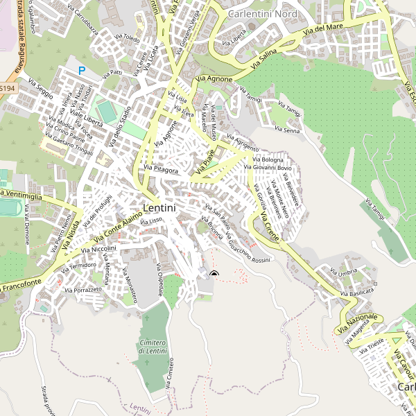 Thumbnail mappa stazioni di Lentini