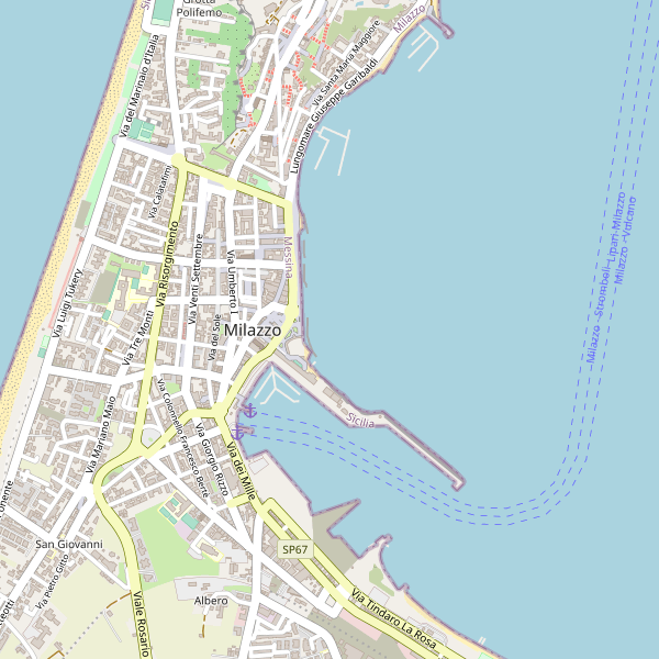 Thumbnail mappa stazioni di Milazzo