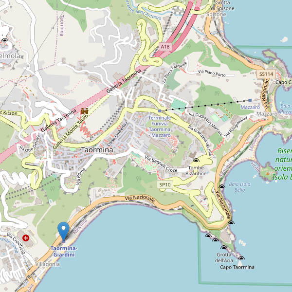 Thumbnail mappa stazioni di Taormina