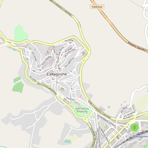 Thumbnail mappa supermercati di Caltagirone