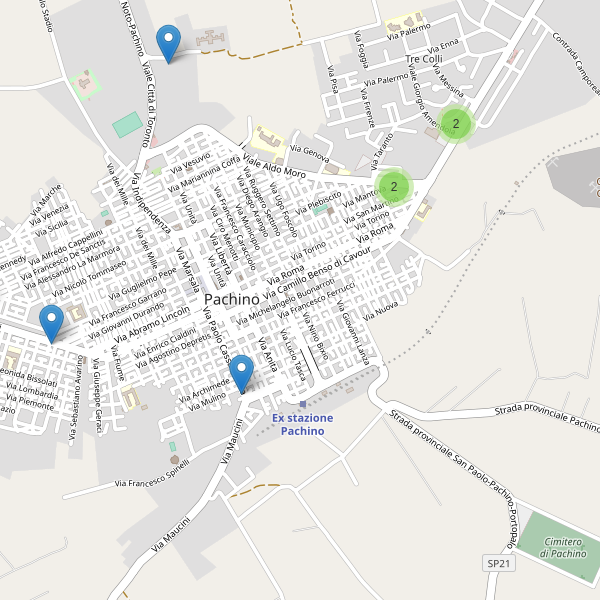 Thumbnail mappa supermercati di Pachino