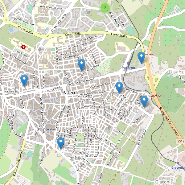 Thumbnail mappa supermercati di Paternò